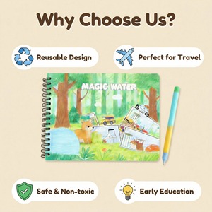 Libro de <span class=keywords><strong>Colorear</strong></span> Mágico con Agua <span class=keywords><strong>para</strong></span> Niños, Juguete de <span class=keywords><strong>Colorear</strong></span> Reutilizable y sin Manchas - Product Image 3