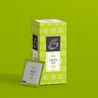 Boîte cadeau mini en papier couché personnalisable avec logo Yilida modèle 002 pour sachets de thé/café avec doublure en éponge UV et feuille métallisée Chine