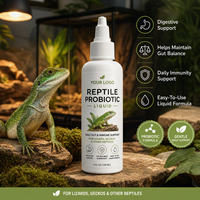Gouttes liquides probiotiques spécialisées pour tortues - Soutien digestif avancé et santé de la carapace - Complément alimentaire pour animaux de compagnie en marque blanche OEM