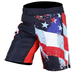 La sublimación de 100% patrón de poliéster de compresión de lucha contra la expansión de pantalones cortos mma - Product Image 1