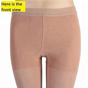 الفئة الثانية 23-32mmhg عارية سوداء صلبة نحيفة تحكم بنطال ليجينز بدون أقدام عالية الخصر نايلون طماق ضغط للنساء - Product Image 3