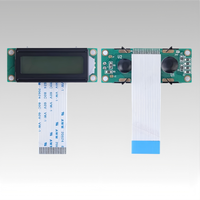 Modul LCD Film Abu-abu 1602A-20-2A dengan IC Driver ST7066U Multibahasa 16P untuk Dapat Disesuaikan dengan FPC75MM untuk Instrumen Kecil
