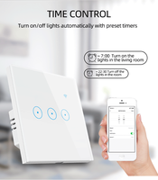 Panneau intelligent WIFI standard UE avec commande tactile 1/2/3 boutons, commande vocale et application WIFI