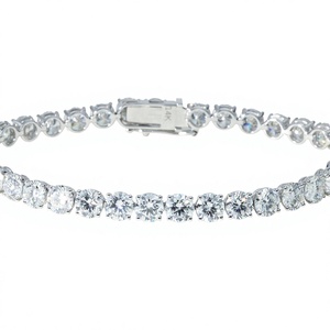 Wholesale Classic Round Cut Lab Grown Diamond Tennis Bracelet 9K 10K 14K 18K Solid Gold Color DEF Clarity VS VVS Bridal Bracelet - Product Image 2