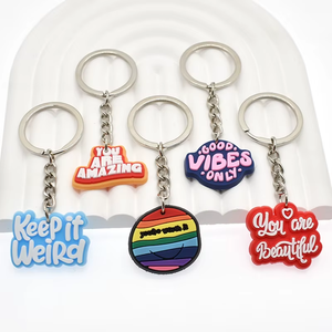 Conception personnalisée de porte-clés en silicone 3D en caoutchouc PVC cadeaux pour les destin de clés promotionnels breloque de sac de filles mignonnes - Product Image 4