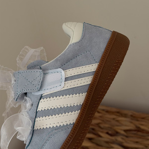 Baskets basses décontractées en cuir coloré pour enfants, motif floral, semelle souple, doublure en coton, nouvelle collection printemps 2026 - Product Image 5