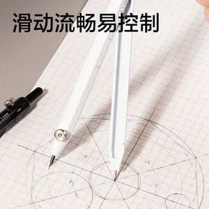 Compás Metálico Graduado Tipo Bolígrafo Deli, Diámetro Máximo 34 cm, para Estudiantes de Matemáticas, Geometría y Dibujo - Product Image 2