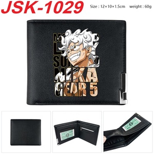Cartera de Cuero Plegable con Hebilla Metálica de Anime <span class=keywords><strong>One</strong></span> <span class=keywords><strong>Piece</strong></span>, para Guardar Tarjetas de Identificación, Tarjetas Bancarias y Otras Tarjetas, Bolso Pequeño - Product Image 3