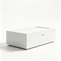 Base de table à sable portable, rotative et amovible sur mesure |   Différents styles, tailles, fonctions, rangements, roulettes, éclairage LED flottant en option