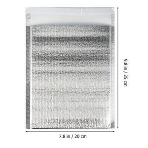Bolsa de espuma de correo con aislamiento térmico de lámina metálica de tamaño personalizado de fábrica para mantener el frío y el calor durante 72 horas - Product Image 1
