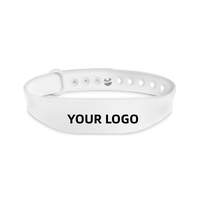 Bracelet RFID pour enfants en silicone étanche NFC 13,56 MHz ou Ntag213, réglable, impression personnalisée, cartes de contrôle d'accès d'usine
