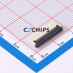 FPC-0.5FX-25PWCR-H20 FFC/FPC Connector SMD,P=0.5mm,Horizontal Mount Connector Flip Cover Type Bottom Contact 25P 0.5mm - Product Image 1