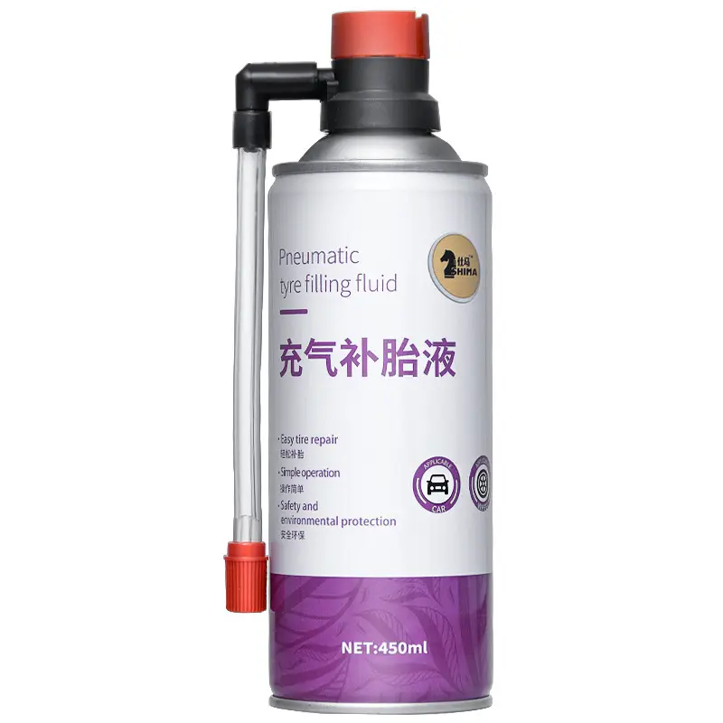 General quick self-help emergency for motorcycle and car inflatable tire repair fluid