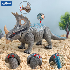 Juguete de Dinosaurio de Plástico Artificial para Niños, Modelo de Tiranosaurio Rex y Estegosaurio con <span class=keywords><strong>Boca</strong></span> Móvil, Adornos de Frozen para Niños de 7 <span class=keywords><strong>a</strong></span> 12 <span class=keywords><strong>A</strong></span>ños - Product Image 3