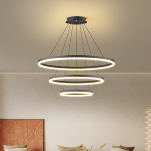 Đơn giản Bắc Âu Vòng đồ đạc văn phòng treo trong nhà ánh sáng đèn Chùm Mặt dây dẫn đèn - Product Image 1