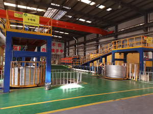 Línea de Producción de Barras de Aluminio de Doble Rodillo de Alto Rendimiento para Barras de 9.5mm con 10 Soportes de Rodillos y Máquina de Fundición de Cuatro Ruedas - Product Image 5