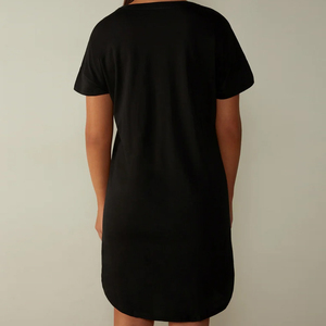 Bamboo Cotton Women's <strong>Sleep</strong> Dress Organic Jersey Nightdress for Women Summer Womens Lounge Dresses Casual Night <strong>Tee</strong> - Product Image 6