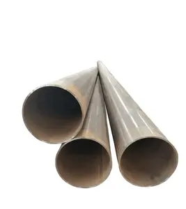 Tuyau soudé à couture droite en acier à faible teneur en carbone 1.6mm 1.8mm 2.5mm ERW Tube noir peinture tuyau d'acier rond en acier