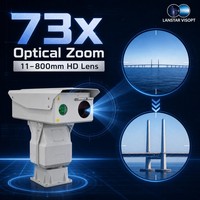 Cámara de Visión Nocturna Láser Infrarroja PTZ IP66, Dispositivo de Monitoreo para Exteriores las 24 Horas, Resistente a la Intemperie