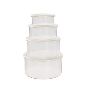 Food <b>Storage</b> Container Round Airtight <b>Microwave</b> Safe Flip Top Lid Solid Color Travel Use - Product Image 2