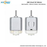 Moteur CC à aimant permanent miniature 280, 3V-12V, haute vitesse 10000 tr/min, pour projets DIY, jouets RC, maison intelligente, projets scientifiques et modèles réduits
