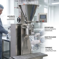 Machine de remplissage semi-automatique de poudre de qualité alimentaire SUS304 avec remplisseur à vis sans fin pour l'emballage de cartons de poudre d'épices et de farine