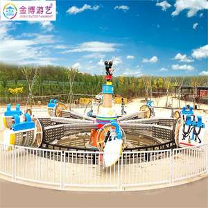 Al Aire Libre 360 grados Flip rotación coche Happy Land Park paseo rodando música dirigible música Express niños diversión paseo al aire libre - Product Image 4