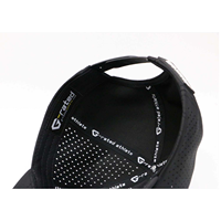Casquette de baseball respirante en polyester perforé avec logo brodé personnalisé et découpe laser, idéale pour les sports de plein air