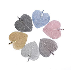 Ювелирные изделия, подвеска, ожерелье, женское большое ожерелье в форме сердца, кулон из натуральных листьев, Подвески для изготовления ювелирных изделий - Product Image 5