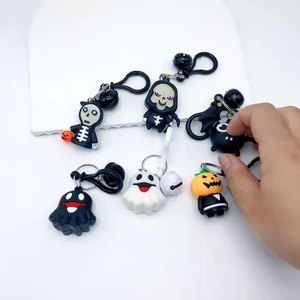 WOWEI, regalo de decoración de Halloween, juguete bonito para niños, llavero de coche, llavero de figura de dibujos animados de Hoz fantasma - Product Image 2