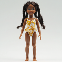 Poupée africaine en vinyle PVC souple noire, taille 15-30 cm, créez votre propre design, poupées noires articulées pour filles