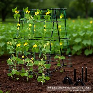 โครงเหล็กทรงเอสำหรับปลูกแตงกวา DB Easy Outdoor Garden ขนาด 6 ฟุต เคลือบพีวีซี ประกอบง่ายสำหรับพืชเลื้อย - Product Image 2