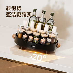 Bydoll Rotating Spice Rack Round 360 Degree Kitchen Storage Organizer for Condiments and Spices - Product Image 3