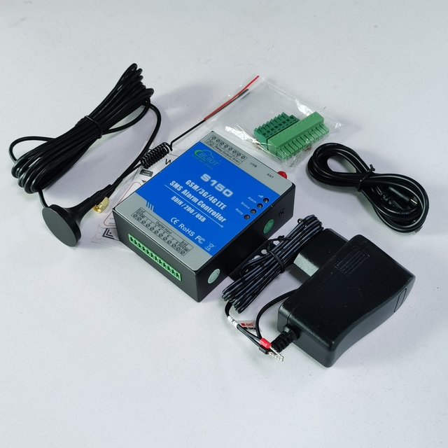 GSM/3G/4G Gsm Alarm System 8 Alarm Logic Digital Input Monitoring Alarm Unit Remote Switching Machines Gsm Wireless Alarm