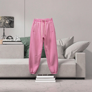 Alta calidad 100% algodón ácido 450gsm StreetWear chándales Oversize Cuff Sweaters Custom Dark Heavyweight Sweatpants Casual - Product Image 3