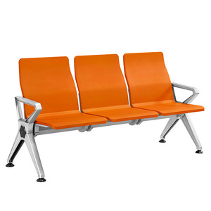 Silla de Espera para Hospital Yijiahao, de Tres Plazas, con Estructura de Aleación de Aluminio y Tapicería de Cuero PU, Resistente, para Infusiones - Product Image 3