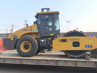 Compacteur routier à tambour unique de haute qualité 20 tonnes XS203J avec moteur et pompe, cabine confortable et amortissement des vibrations