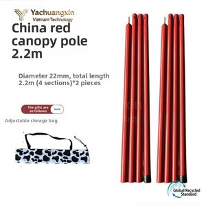 เสาเต็นท์ยืดหดได้ 4 ท่อน รุ่น YCX YCX-4.5 ทำจากไทเทเนียมอัลลอย แข็งแรงทนทาน พกพาสะดวก เหมาะสำหรับตั้งแคมป์กลางแจ้ง - Product Image 2