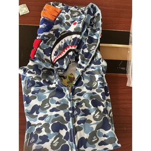2026 High Quality Camouflage Shark <b>Zip</b> <b>up</b> Hoodies 100% Cotton Sweatshirt Full <b>Zip</b> HoodieMen Women Unisex Streetwear - Product Image 6