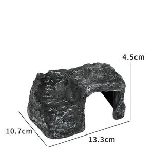 Innen- und Außenbereich Baumstamm-Fluchthöhle Reptilien-Sonnenplattform Harz-Kletterversteck Dekorative Harz-Aquariumdekoration - Product Image 3