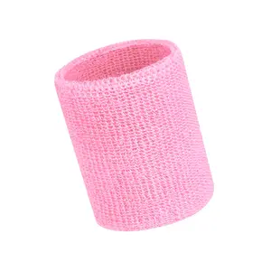 Unisex Sport Cotton Wrist Support Sweat Bands Terry Cloth Sport Breathable Sweatbands Wrist Band