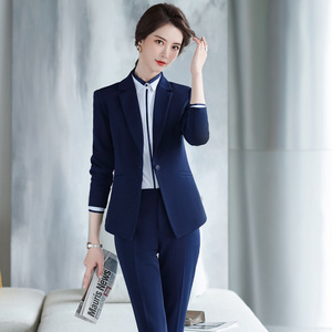 Blazer <span class=keywords><strong>Formal</strong></span> negro para mujer, vestidos de fiesta de talla grande, traje de falda larga para mujer - Product Image 5