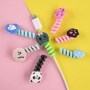 ที่ม้วนเก็บสายเคเบิล ที่ม้วนเก็บสายเคเบิลราคาถูก ที่ม้วนเก็บสายเคเบิลคุณภาพสูง อุปกรณ์อิเล็กทรอนิกส์สำหรับผู้บริโภค ซิลิโคนป้องกันสายหูฟัง USB - Product Image 2