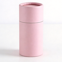 Tubes d'emballage ronds en papier kraft avec impression de logo personnalisé, boîtes cadeaux pliables pour bougies, artisanat, emballage cosmétique