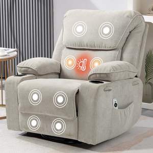 Оптовая продажа, на заказ, вращающееся кресло-качалка 360 ° с откидной спинкой, детское кресло с массажным и подогревом - Product Image 1