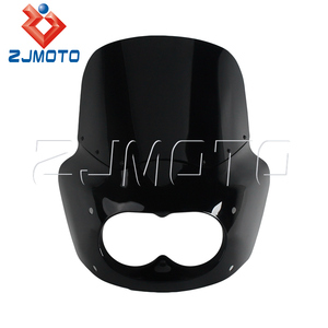 Motocicleta preperforada con hardware PC parabrisas ahumado y ABS estilo Club carenado para <span class=keywords><strong>Harley</strong></span> Dyna <span class=keywords><strong>Fat</strong></span> <span class=keywords><strong>Bob</strong></span> FXDF <span class=keywords><strong>2008</strong></span> - Product Image 2