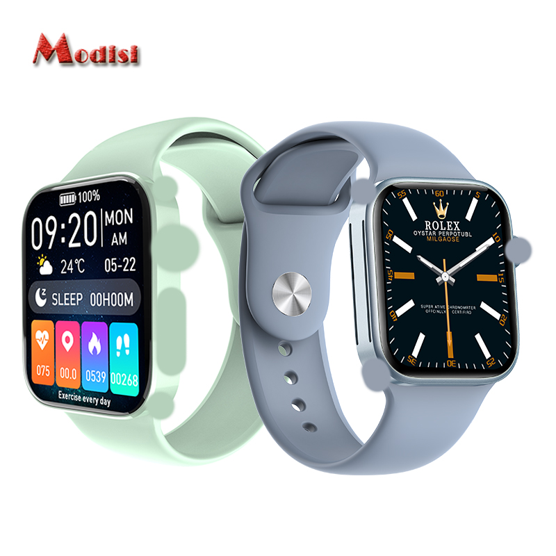 N76 Watch Series 7 Wireless Charger Smart Watch 1.75 inch Screen Men Women Smartwatch Phone Call Series 7 2021 PK W66 HW22 Pro