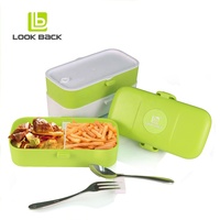 Boîte à lunch écologique et étanche pour enfants, durable, sans BPA, pour l'école et les voyages, idéale pour les écoliers