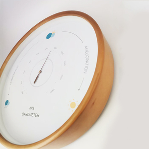 Phong Cách Bắc Âu Đơn Giản Bằng Gỗ Phong Vũ Biểu Treo Tường Dự Báo Thời Tiết Cụ Cho Hiện Đại Trang Trí Nội Thất OEM/ODM Hỗ trợ - Product Image 4