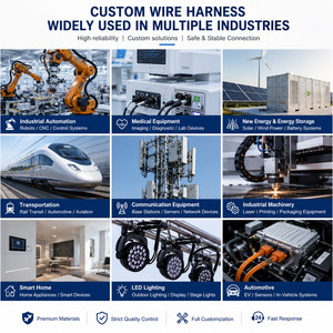 Harnais de câbles spirale haute élasticité personnalisé OEM avec connecteur USB Type C pour équipement industriel - Product Image 3